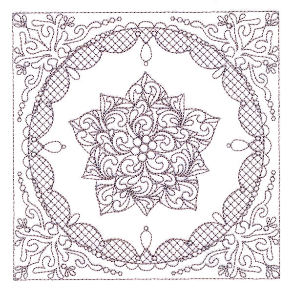 Festive Elegance - Poinsettia (Trapunto)