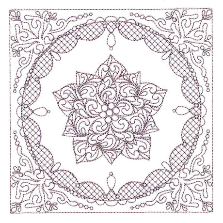 Festive Elegance - Poinsettia (Trapunto)