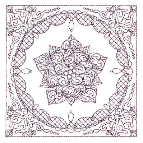 Festive Elegance - Poinsettia (Trapunto)