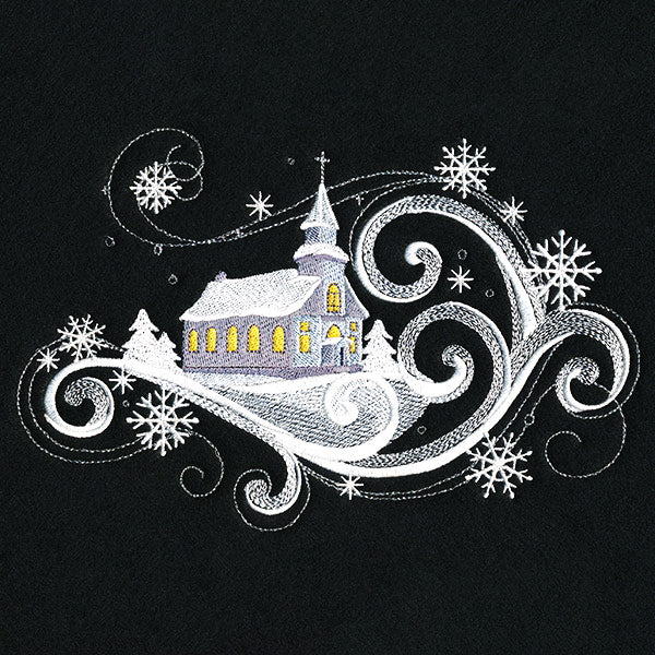 Snowy Dreams Church Scene