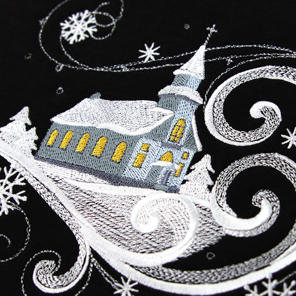 Snowy Dreams Church Scene