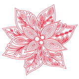 Very Merry Swirls - Poinsettia