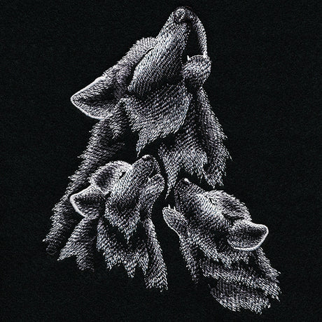 Midnight Howling Wolves