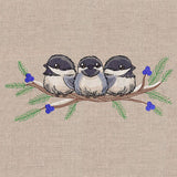 Sweet Snowy Chickadees