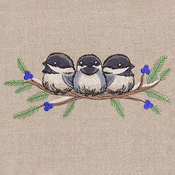 Sweet Snowy Chickadees