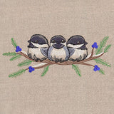 Sweet Snowy Chickadees