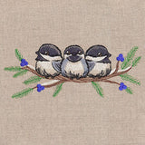 Sweet Snowy Chickadees