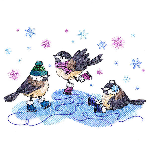 Winter Fun Chickadees