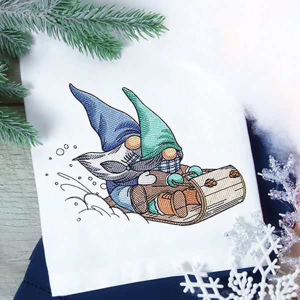 Sledding Adventure Gnomes