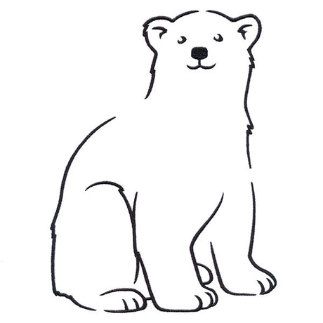 Snuggly Winter Polar Bear