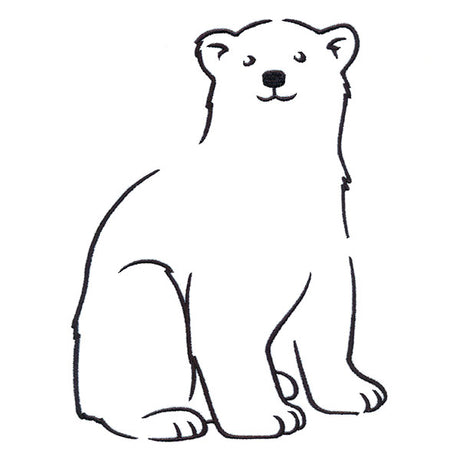 Snuggly Winter Polar Bear