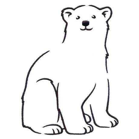 Snuggly Winter Polar Bear