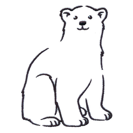 Snuggly Winter Polar Bear