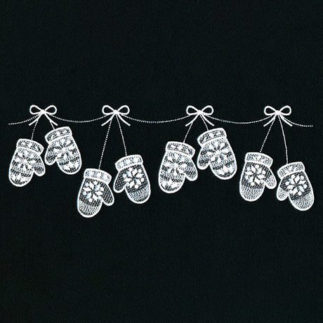 Frosty Mitten Border