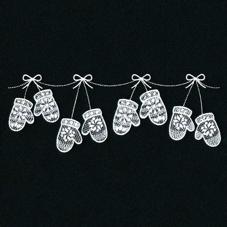 Frosty Mitten Border