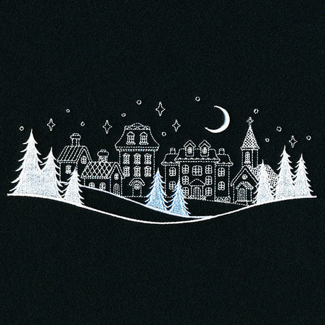 Peaceful Winter Village