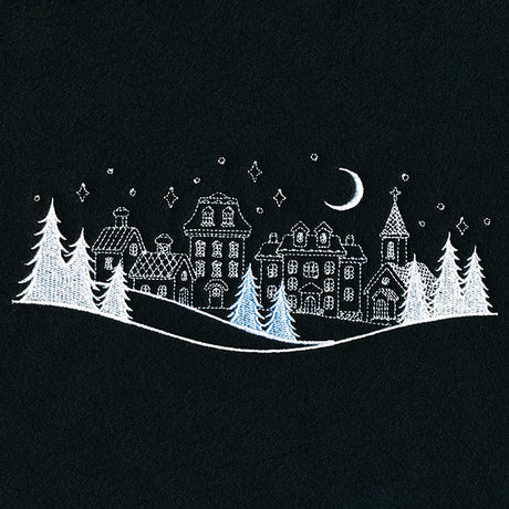 Peaceful Winter Village