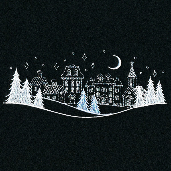 Peaceful Winter Village