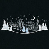 Peaceful Winter Village