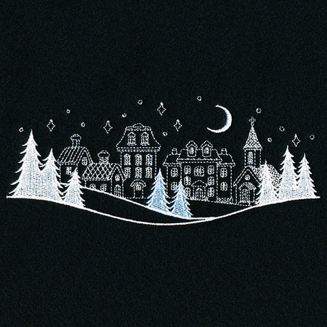 Peaceful Winter Village