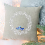 Wintry Bird Wreath