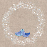Wintry Bird Wreath