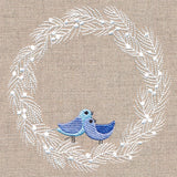 Wintry Bird Wreath