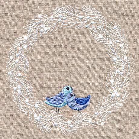 Wintry Bird Wreath