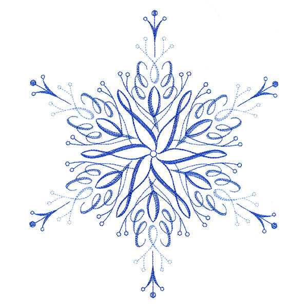 Winter Snowflake Calligraphy 1