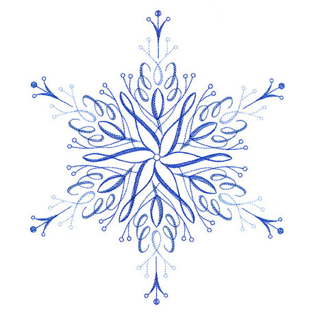 Winter Snowflake Calligraphy 1