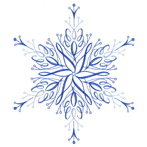 Winter Snowflake Calligraphy 1