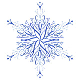 Winter Snowflake Calligraphy 1