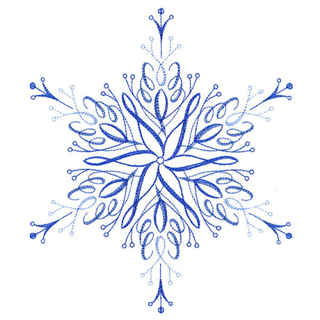 Winter Snowflake Calligraphy 1