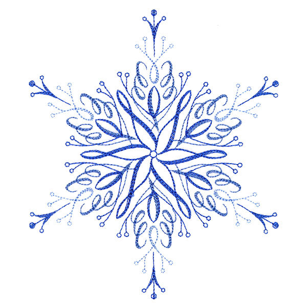 Winter Snowflake Calligraphy 1