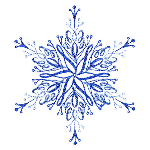 Winter Snowflake Calligraphy 1