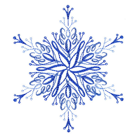 Winter Snowflake Calligraphy 1