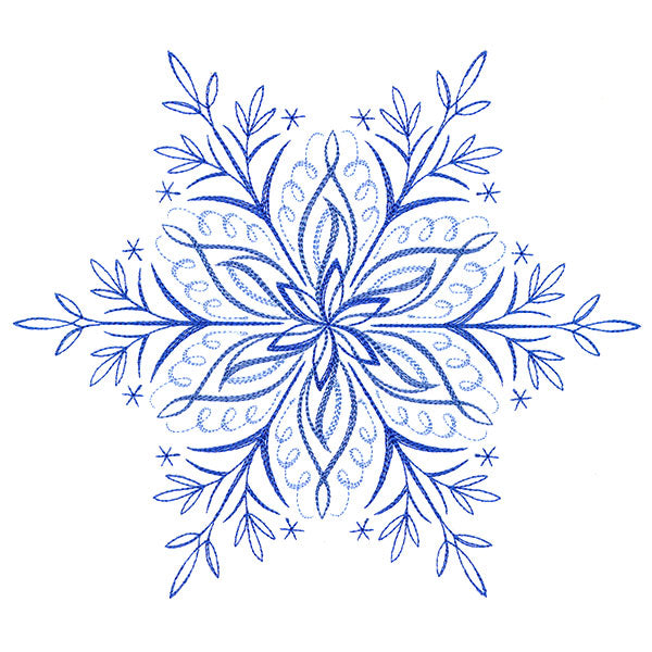 Winter Snowflake Calligraphy 2