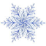 Winter Snowflake Calligraphy 2