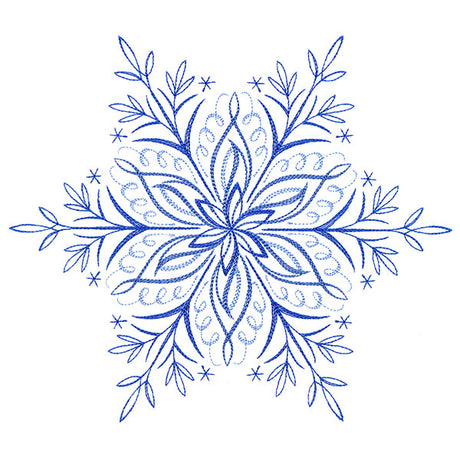 Winter Snowflake Calligraphy 2
