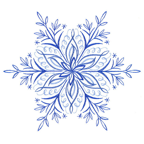 Winter Snowflake Calligraphy 2
