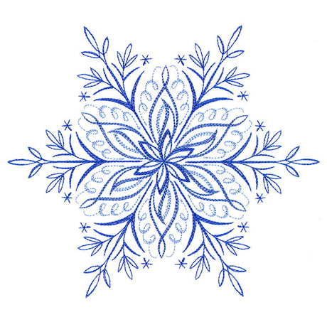 Winter Snowflake Calligraphy 2