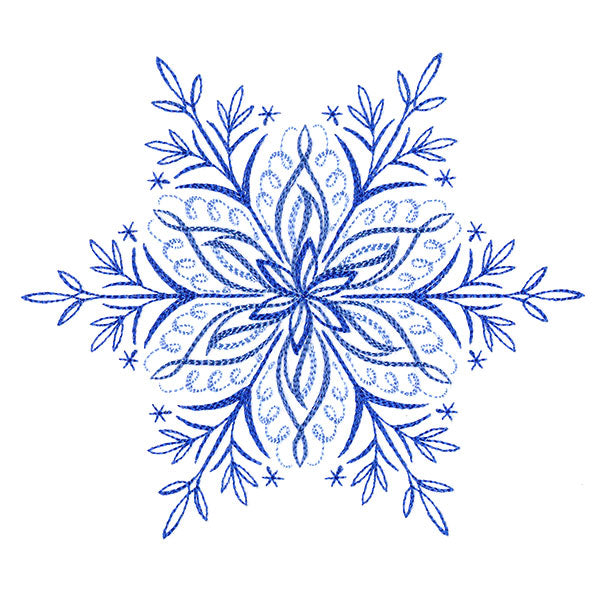Winter Snowflake Calligraphy 2