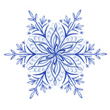 Winter Snowflake Calligraphy 2