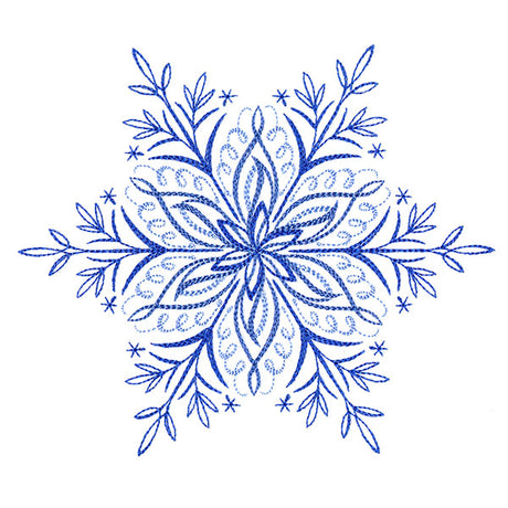 Winter Snowflake Calligraphy 2