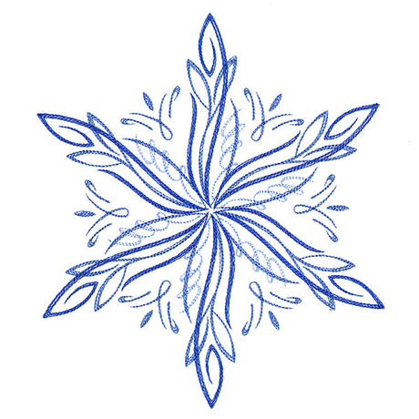 Winter Snowflake Calligraphy 3