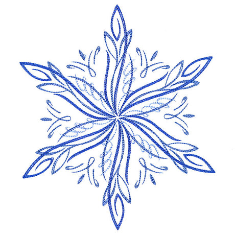 Winter Snowflake Calligraphy 3