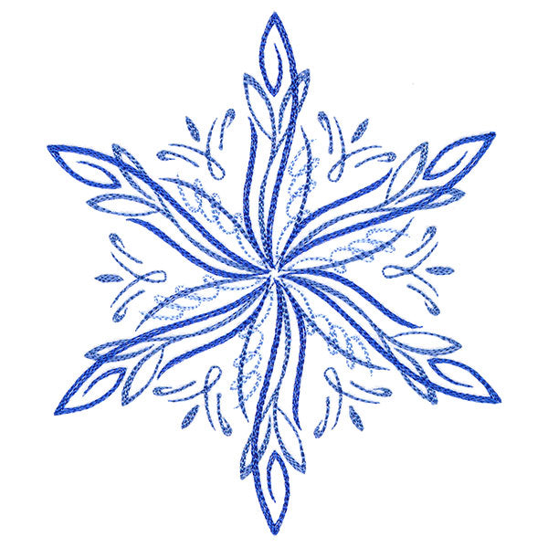 Winter Snowflake Calligraphy 3