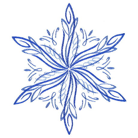 Winter Snowflake Calligraphy 3