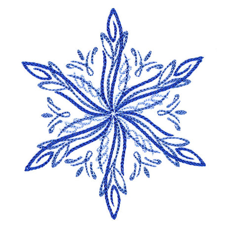 Winter Snowflake Calligraphy 3
