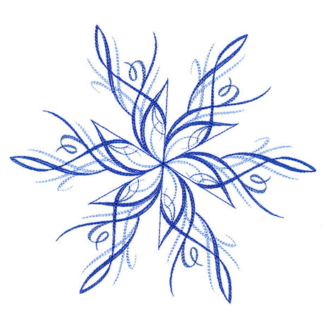 Winter Snowflake Calligraphy 4